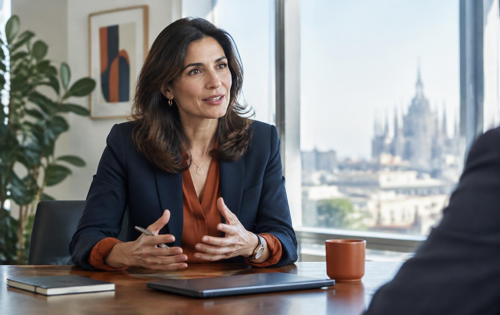 Professionisti di diversa provenienza durante un colloquio a Milano